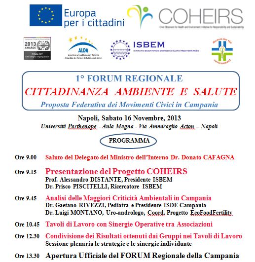 Forum Regionale Cittadinanza Ambiente Salute